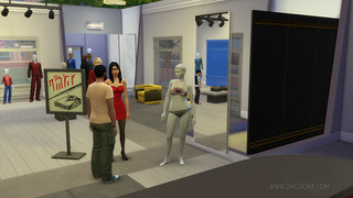 Les Sims 4 au travail boutique