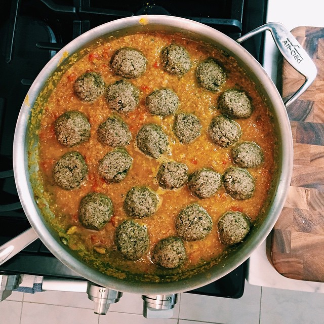 Tonight for dinner - finally - the most wonderful lentil koftas as from @taraobrady 's amazing book. I hope to share the recipe tomorrow on the blog - but these are going to be made over and over!