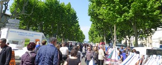 View of market in Arles