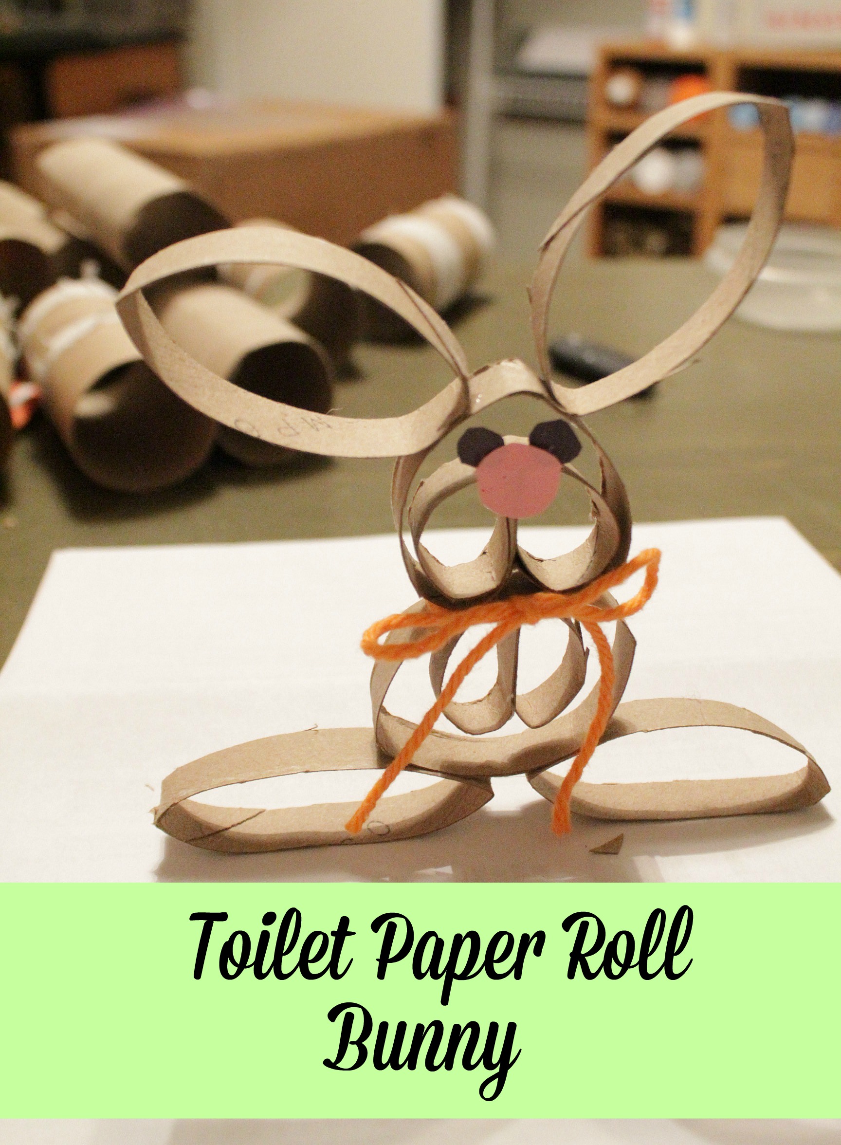 toilet paper roll bunny