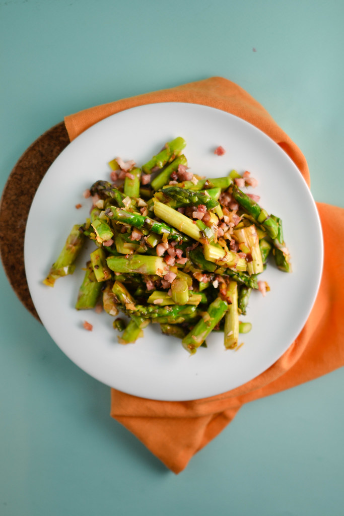 lemon pancetta asparagus | things i made today