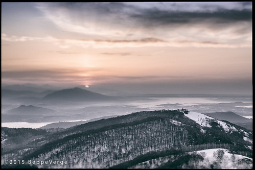 winter sunrise landscape dawn alba neve paesaggio mottarone beppeverge
