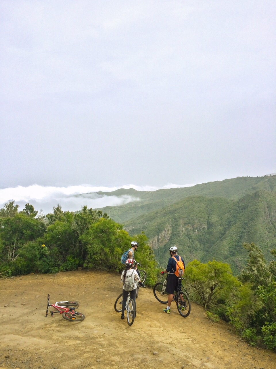 ruta de mountain bike por el norte de tenerife