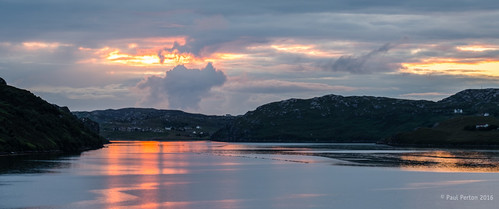 rhiconich scotland reflection sunset