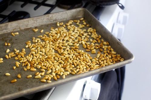 well-toasted pine nuts