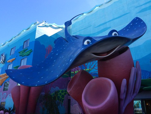 Orlando - Disney World - Disney's Art of Animation Resort - Finding Nemo - Giant Mr. Ray
