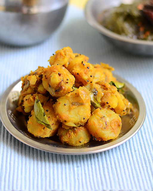 Sweet potato curry|Sakkaravalli kizhangu poriyal