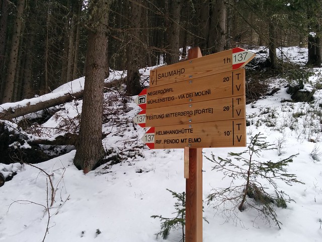 Rückweg über die Helmhanghütte und Festung Mitterberg Weg Nr. 137