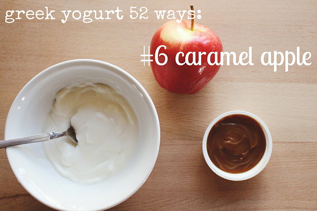 greek yogurt 52 ways: no. 6 caramel apple