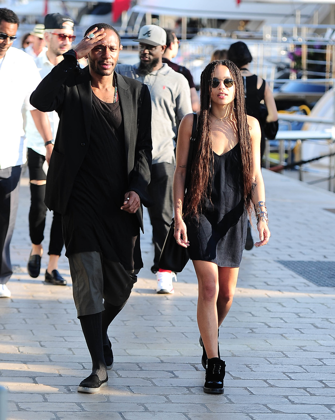 Zoe Kravitz and Yasiin Bey at the 68th Annual Cannes Film Festival
