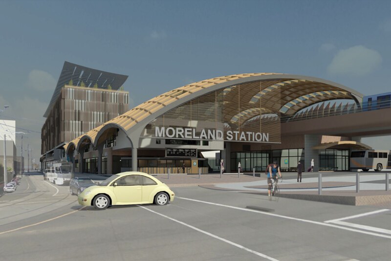 Proposal for Moreland station, by Evelyn Hartojo (Ian Woodcock's Dream Stations)