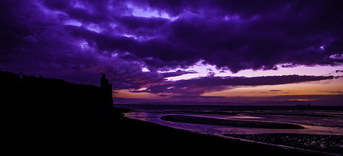 castle silhouette scotland colours vibrant shore ayr ayrshire greenan greenancastle sunsetsandsilhouettes coloursofscotland