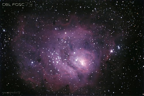 astrofotografia astronomía astrofotodslr astrofotografiadslr cieloprofundo nebulosa m8 messier8 lxd75 meade schmidtcassegrain meadelxd75schmidtcassegrain8 canon1100d