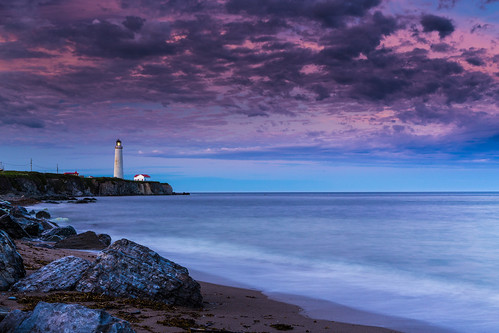 sunset portrait lighthouse canada landscape outdoor places québec gaspésie capdesrosiers