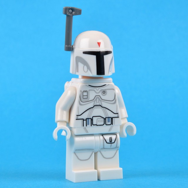 Prototype White Boba Fett Minifig LEGO Rare - New Star Wars 