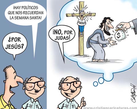 Las Caricaturas de Cristian Hernández: Políticos de Semana Santa...