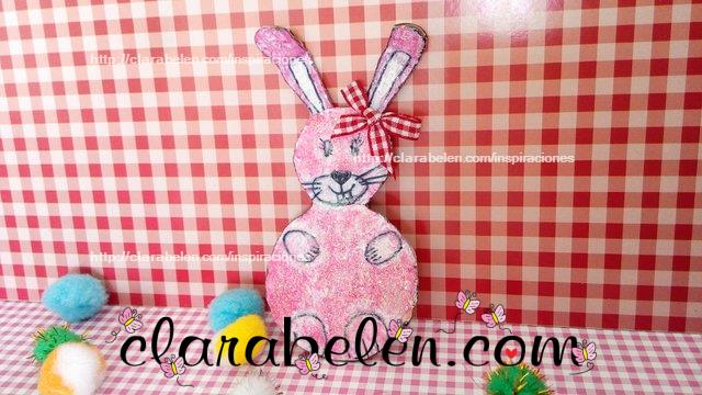 Como hacer un conejo de Pascua de carton