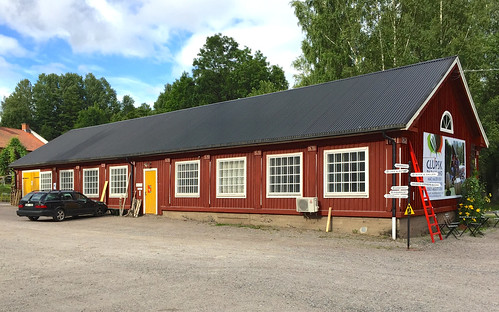 bildström architecture arkitektur old gammal factory fabrik red röd faluröd building byggnad fengersfors dalsland sweden sverige