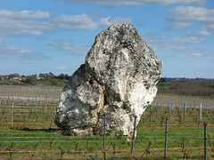 Le menhir dit 'la Pierre Blanche' à Oudon près d'Ancenis - Loire-Atlantique - Avril 2015 - 03