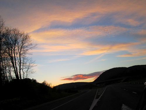 evening sky in Perthshire