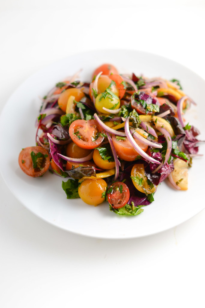 Tomato, Onion, and Roasted Lemon Salad | Things I Made Today