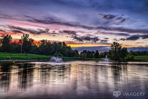 owensboro sunset course fountains golf hillcrest lake pond reflections