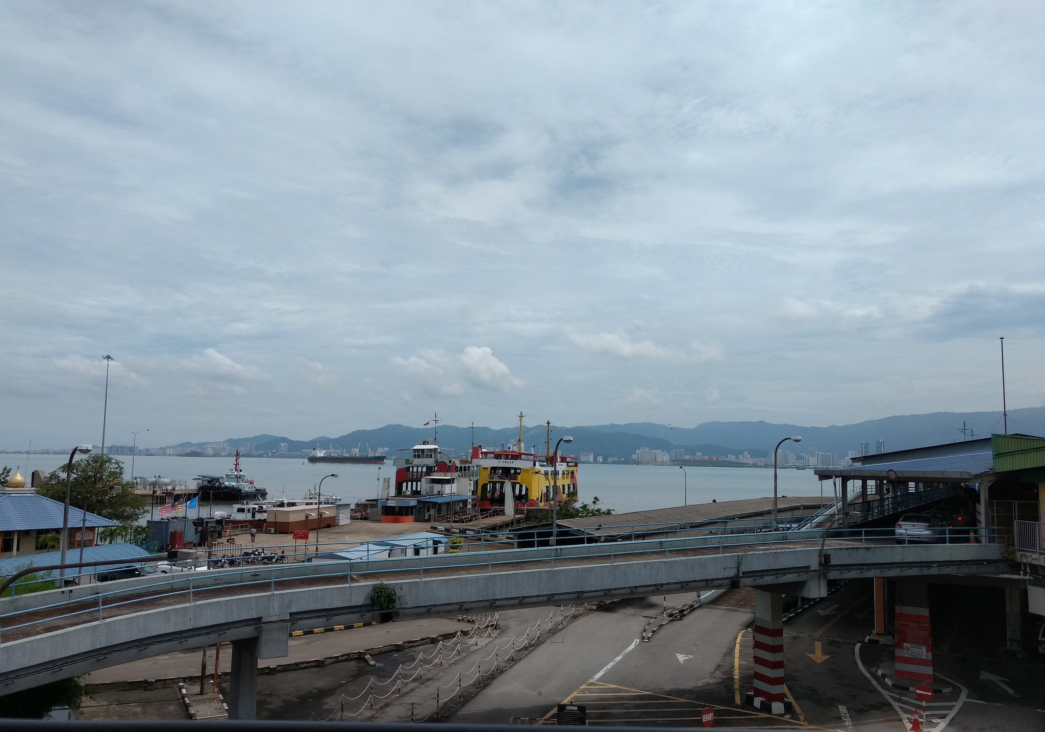 The approaches to the ferry from the station and outside, Butterworth - Penang