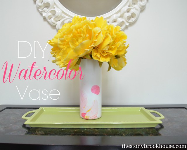 DIY Watercolor Vase