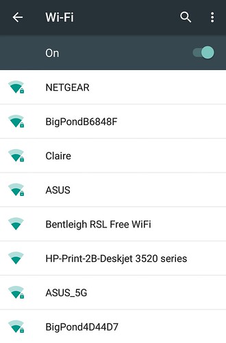 Many WiFi signals available outside the Bentleigh RSL