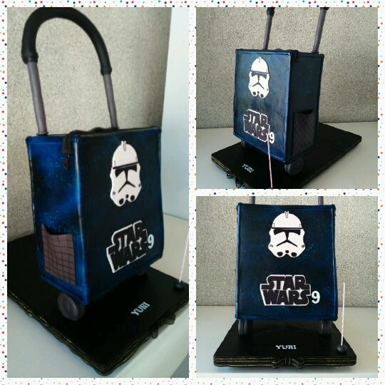 Trolley Bag Star Wars Themed Cake by Lala Espinosa