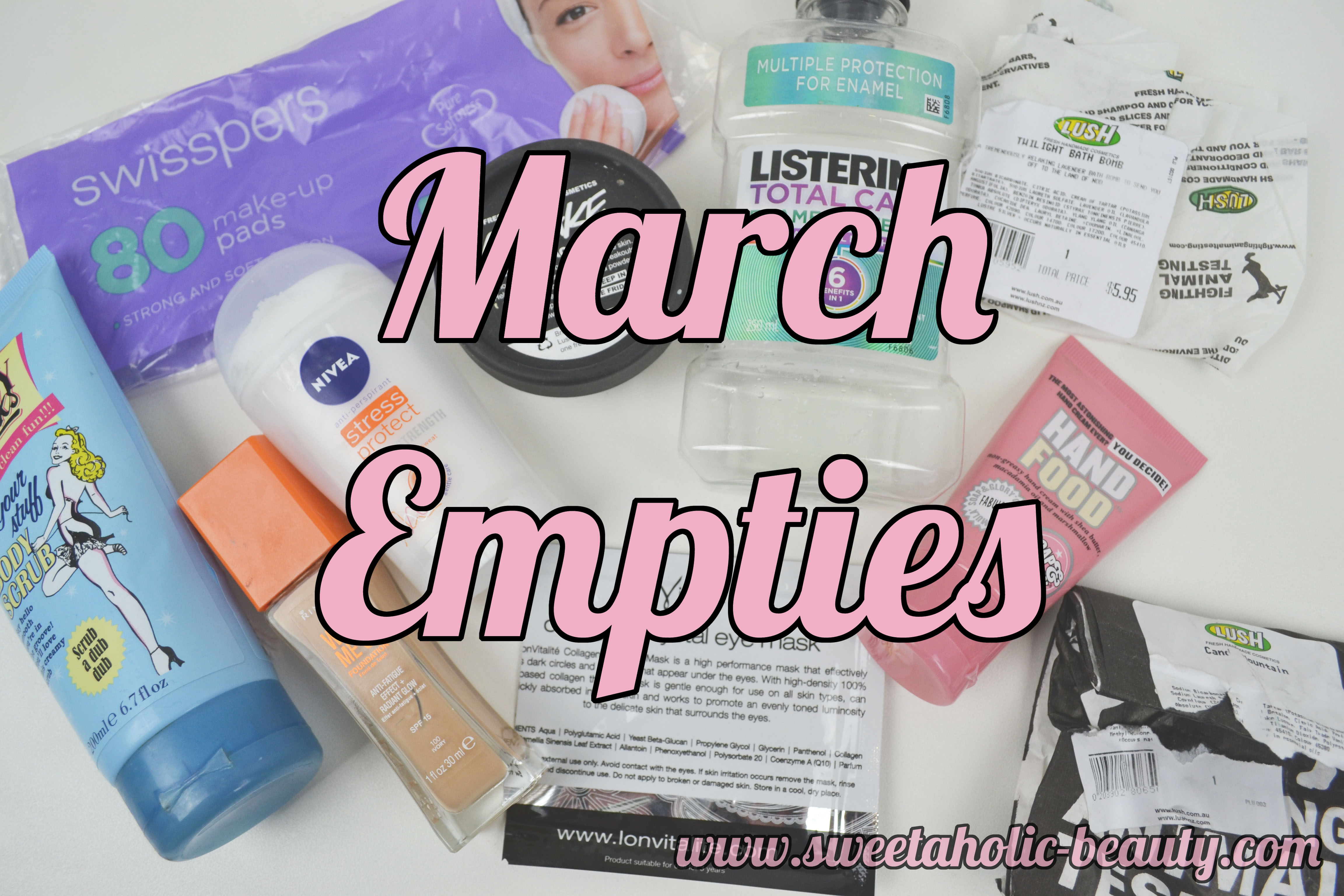 March Empties, Empties, Bbloggers, 