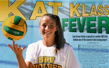 Kat Klass from the Issue #74 feature on SRV water polo (Oct. 2013)
