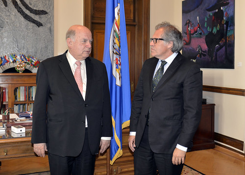 OAS Secretary General, José Miguel Insulza, Met with the Secretary General-elect, Luis Almagro