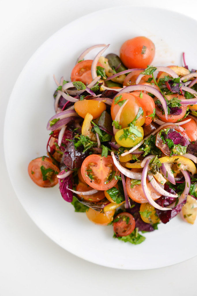 Tomato, Onion, and Roasted Lemon Salad | Things I Made Today