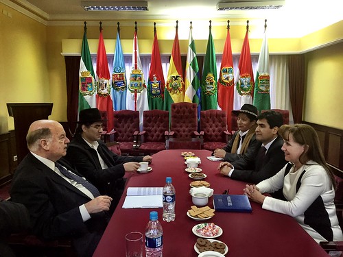 Secretario General de la OEA visitó al Tribunal Supremo Electoral de Bolivia en La Paz