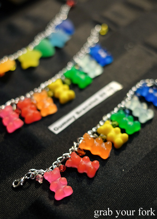 Gummy bear charm bracelet at Wellington Underground Market, Wellington