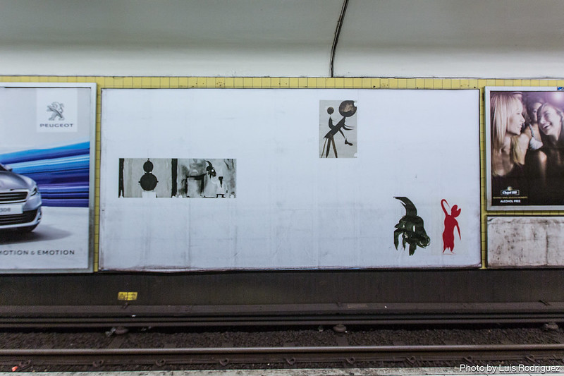 Exposición temporal en el metro de Estocolmo
