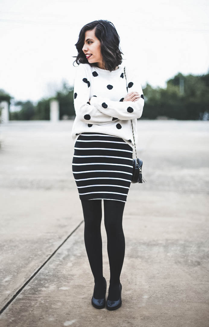mix polka dots and stripes, austin texas style blogger, austin fashion blogger, austin texas fashion blog