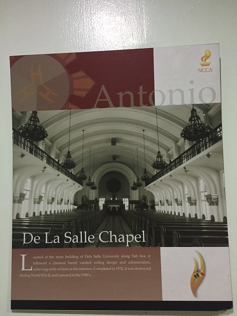 Pablo Antonio, De La Salle Chapel