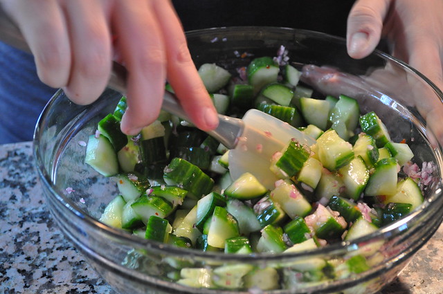 Sweet and Spicy Cucumber Salad