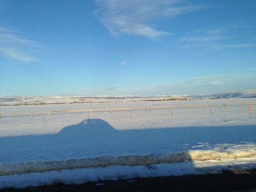 shadow usa snow america highway driving wyoming 美國 怀俄明州