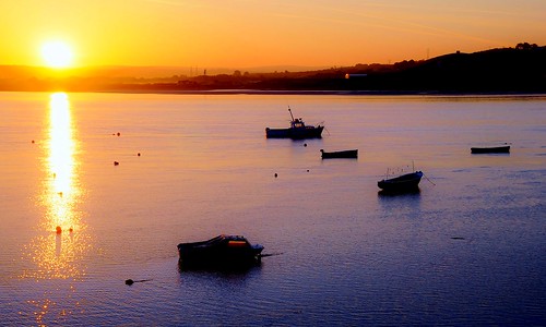 morning sky sun water sunrise river boats estuary devon taw appledore northdevon torridge