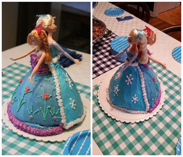 Elsa and Anna Cake