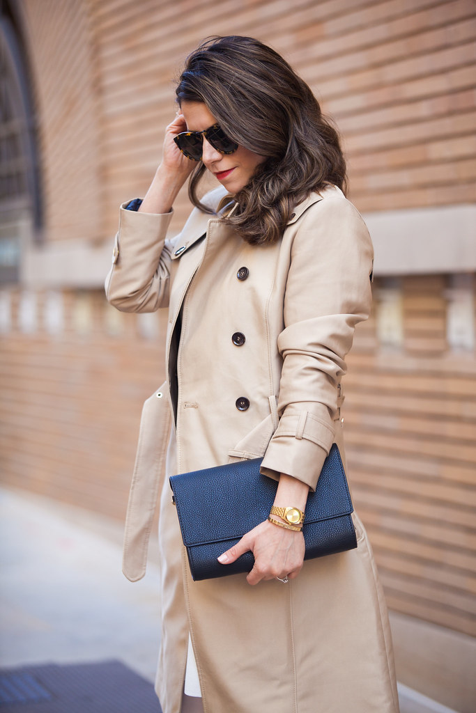 what to wear in the spring trench coat zara coat great ideas for spring outfits to wear in the spring asos white dress dvf bethany heels trench coats black clutch karen walker white heels corporate catwalk what to wear this season