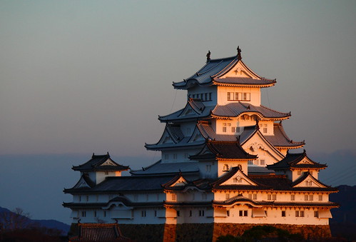 sunset castles japan japanese 日本 himeji 夕焼け 姫路城 姫路