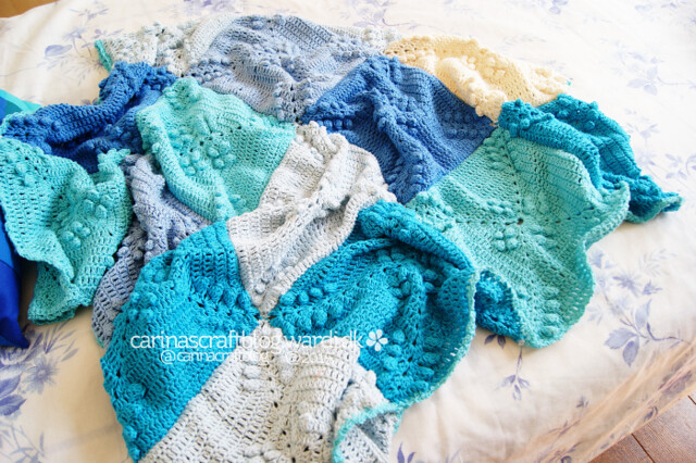 Finished crochet blanket