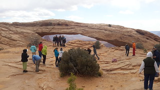 Mesa Arch - a popular spot!