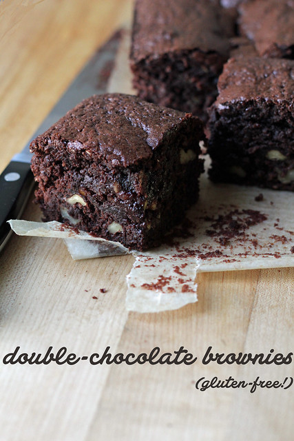 double-chocolate brownies