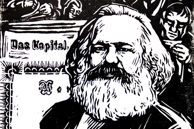 Karl Marx by Robert Diedrichs, 1970. Courtesy WikiCommons