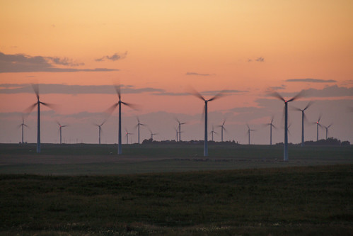 sunset canada windmill night evening energy wind fort dusk south glenwood alberta prairie turbine renewable macleod